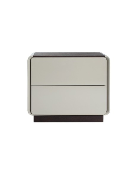 Mesita de Noche KIST, DM / Gris, Marrón - Kodu Home Design