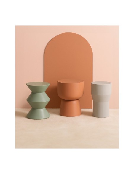 Mesa Auxiliar MELLE, Hormigón Armado / Verde - Kodu Home Design