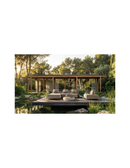 Mesa de Centro LOCHES, Hormigón Armado / Gris - Kodu Home Design