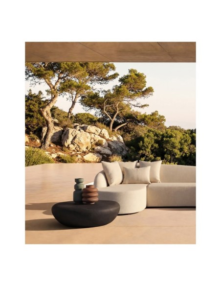 Mesa de Centro CHOLET, Hormigón Armado / Negro - Kodu Home Design