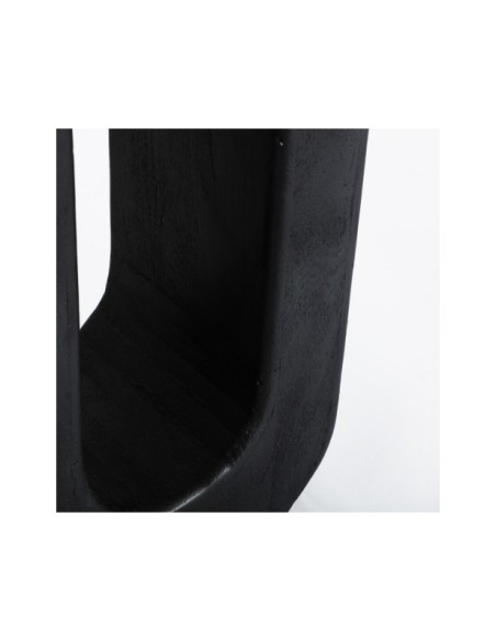 Mesa Auxiliar KHEJ, Mango / Negro, Marrón - Kodu Home Design