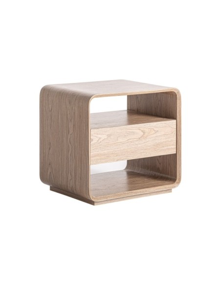 Mesita de Noche LIRA, DM / Marrón Claro, Marrón - Kodu Home Design