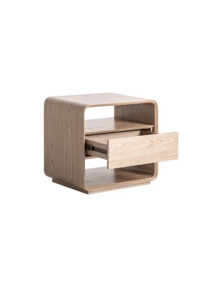 Mesita de Noche LIRA, DM / Marrón Claro, Marrón - Kodu Home Design