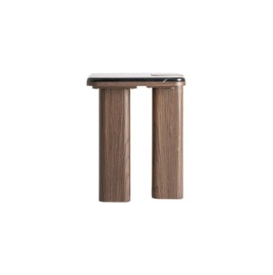 Mesa Auxiliar ATLAS, DM / Negro, Marrón - Kodu Home Design