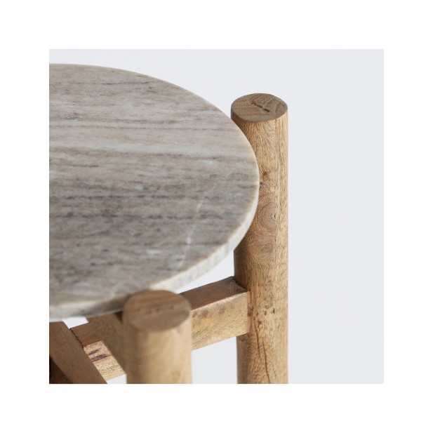 Mesa Auxiliar LACUANE, Mármol / Gris,...