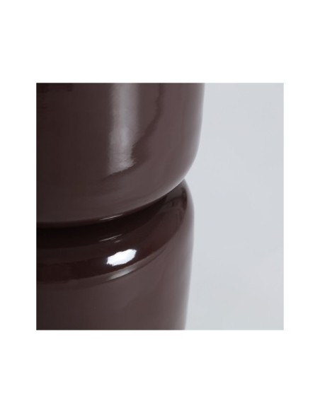 Mesa Auxiliar MOKA, Hierro / Chocolate - Kodu Home Design