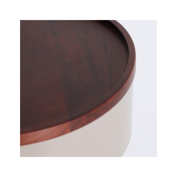 Mesita de Noche NOA, Hierro / Gris,...