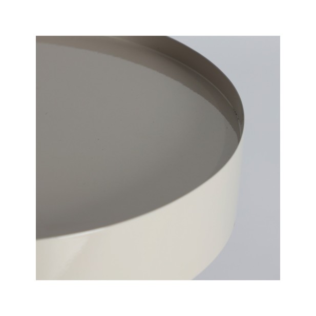 Mesita de Noche MIST, Hierro / Blanco...