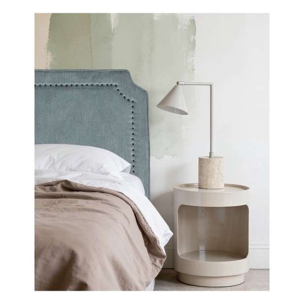 Mesita de Noche MIST, Hierro / Blanco...