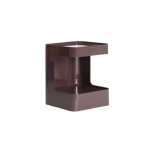 Mesita de Noche UMOA, Hierro / Chocolate - Kodu Home Design