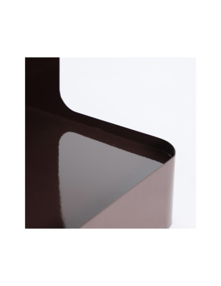 Mesita de Noche UMOA, Hierro / Chocolate - Kodu Home Design