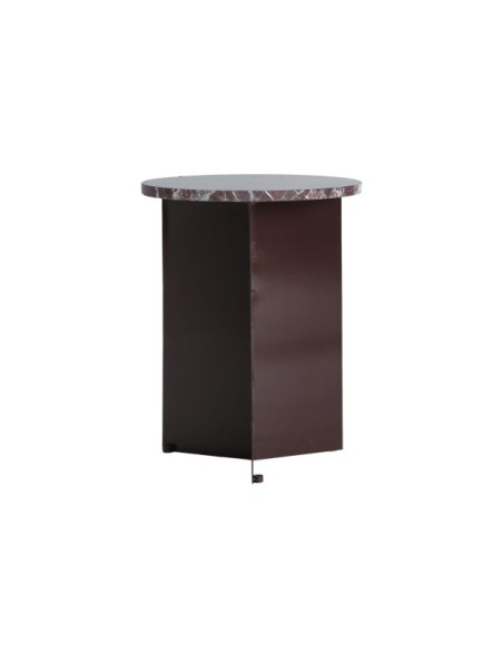 Mesa Auxiliar TILO, Hierro / Burdeos, Chocolate - Kodu Home Design