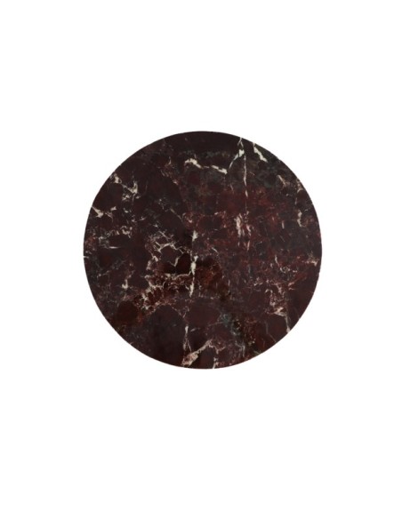 Mesa Auxiliar TILO, Hierro / Burdeos, Chocolate - Kodu Home Design