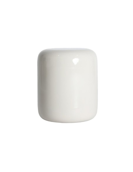 Mesa Auxiliar GREI, Hierro / Blanco Roto, Blanco - Kodu Home Design