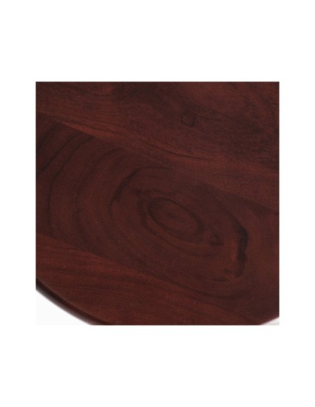 Mesa Auxiliar OAKY, Hierro / Gris, Marrón - Kodu Home Design