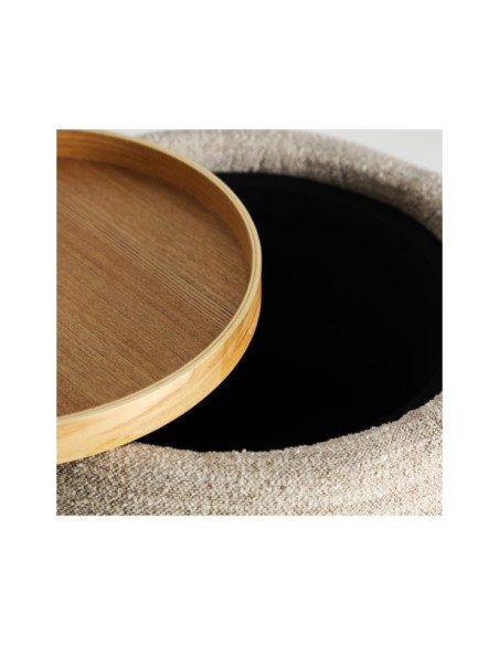 Mesa Auxiliar SILS, DM / Marrón Claro, Beige, Marrón - Kodu Home Design