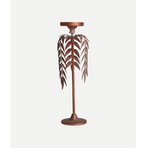 Candelabro Palmera LUCERNA Ø16x45 cm, Hierro / Cobre -...