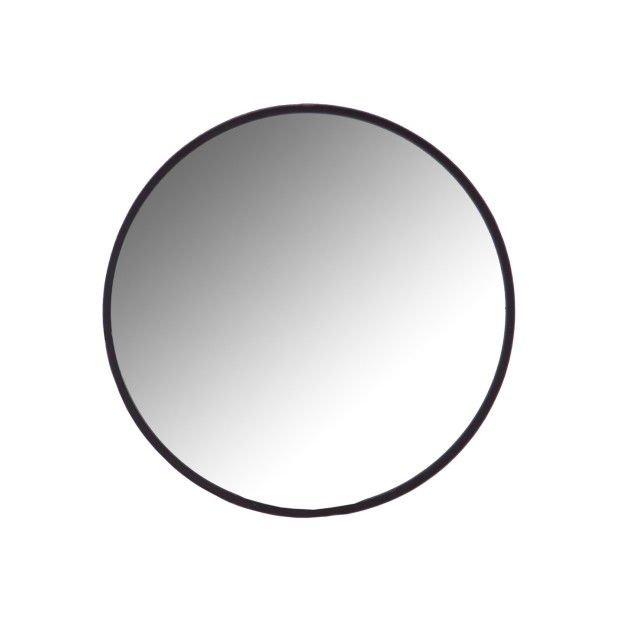 Espejo GEOKEL Ø60 cm, Hierro / Negro,...