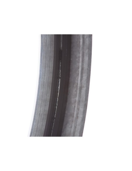 Espejo GEOKEL Ø60 cm, Hierro / Negro, Gris - Kodu Home Design