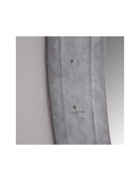 Espejo GEOKEL Ø60 cm, Hierro / Negro, Gris - Kodu Home Design