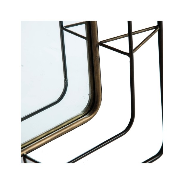 Espejo VERESA 57x77 cm, Hierro / Oro,...