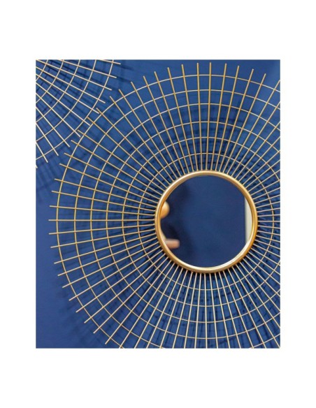 Espejo FIDELE Ø91 cm, Hierro / Oro - Kodu Home Design