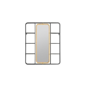 Espejo VARESE 63x75 cm, Hierro / Gris, Oro - Kodu Home...