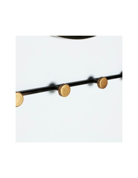 Espejo VISCHE 50x63 cm, Hierro / Negro, Oro - Kodu Home Design