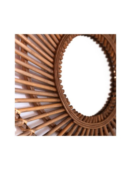 Espejo ARTEAGA Ø50 cm, Bambú / Marrón - Kodu Home Design