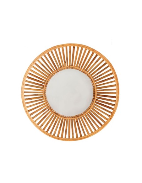 Espejo ARTEAGA Ø60 cm, Bambú / Marrón - Kodu Home Design