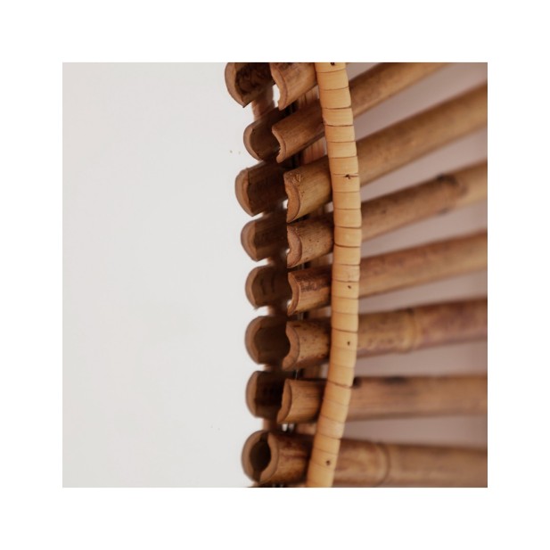 Espejo ARTEAGA Ø60 cm, Bambú / Marrón...