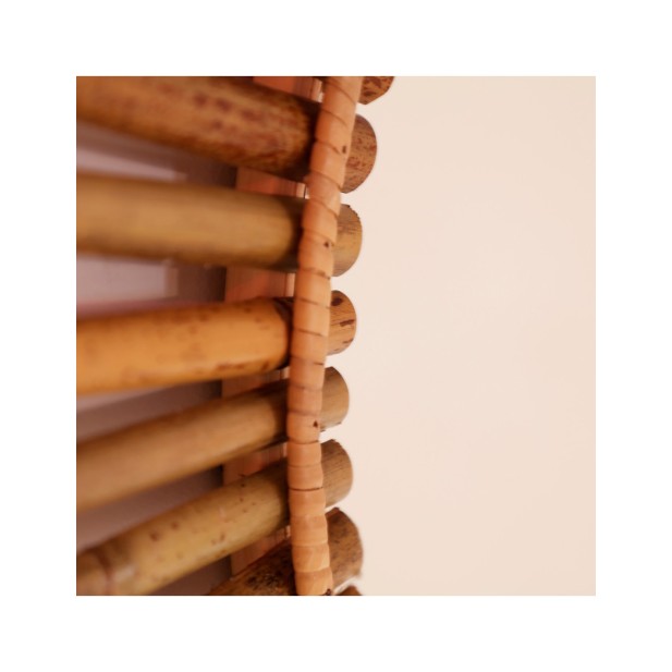 Espejo ARTEAGA Ø60 cm, Bambú / Marrón...