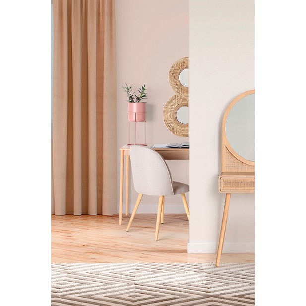 Espejo ASHER 72x64 cm, Bambú / Marrón...