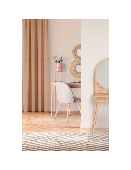 Espejo ASHER 72x64 cm, Bambú / Marrón - Kodu Home Design