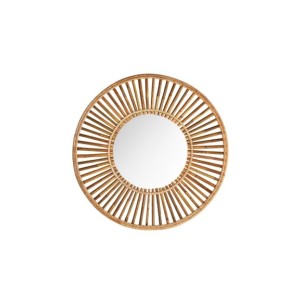Espejo ARTEAGA Ø90 cm, Bambú / Marrón - Kodu Home Design