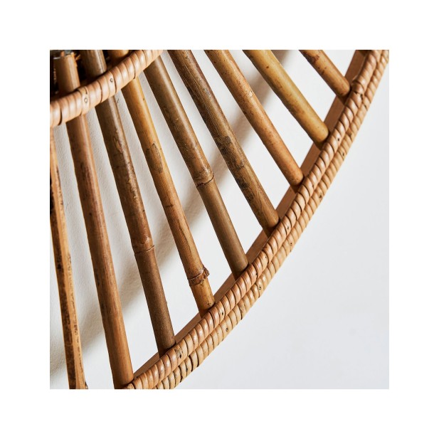 Espejo ARTEAGA Ø90 cm, Bambú / Marrón...