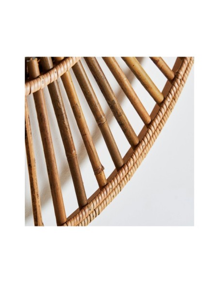 Espejo ARTEAGA Ø90 cm, Bambú / Marrón - Kodu Home Design