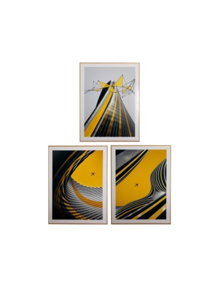 Set 3 Cuadros JANAH 60x80 cm, Metacrilato / Multicolor - Kodu Home Design
