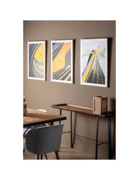 Set 3 Cuadros JANAH 60x80 cm, Metacrilato / Multicolor - Kodu Home Design