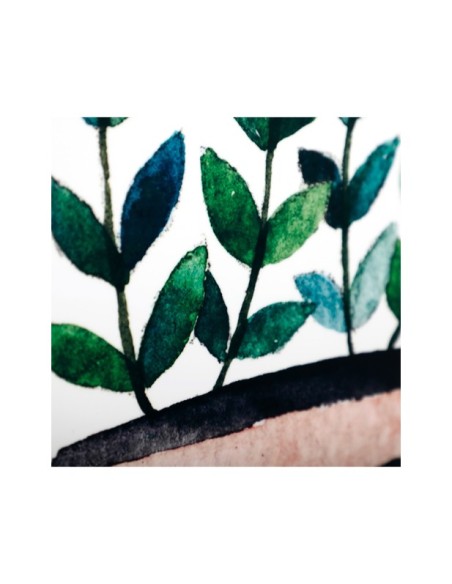 Set 3 Cuadros ELA 60x80 cm, Metacrilato / Verde, Marrón Claro - Kodu Home Design