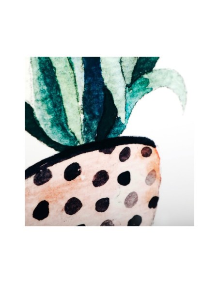 Set 3 Cuadros ELA 60x80 cm, Metacrilato / Verde, Marrón Claro - Kodu Home Design