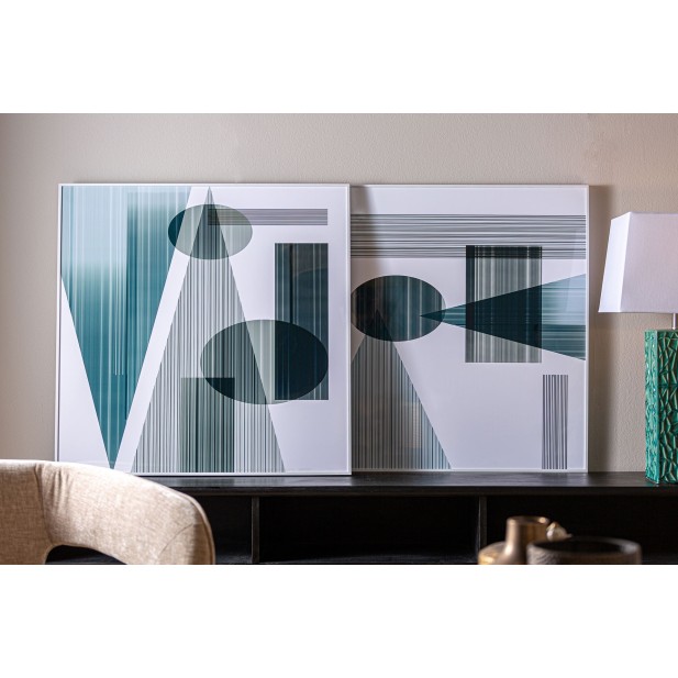 Set 2 Cuadros MELKA 80x80 cm, DM /...