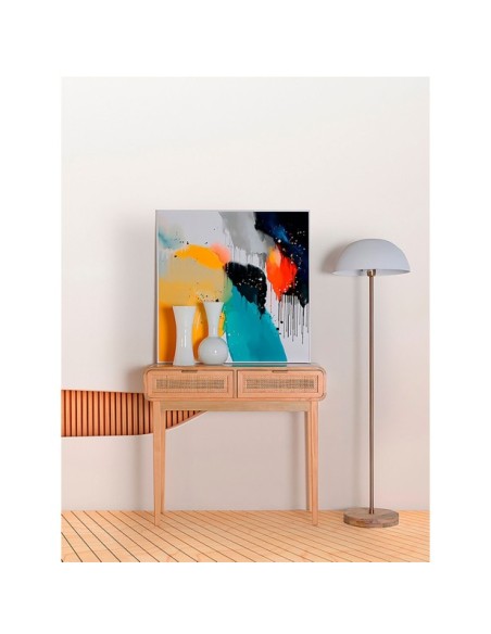 Set 2 Cuadros KRYSTA 80x80 cm, DM / Blanco, Multicolor - Kodu Home Design