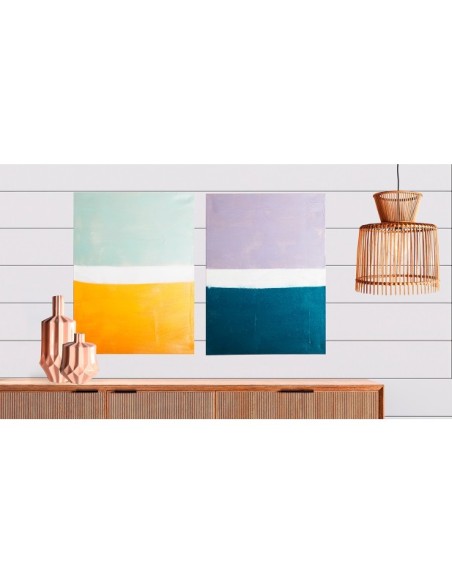 Set 2 Lienzos LUDKA 60x80 cm, Lienzo / Multicolor - Kodu Home Design