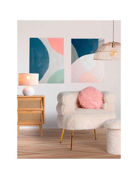 Set 2 Lienzos GIZELA 60x80 cm, Lienzo / Multicolor - Kodu Home Design