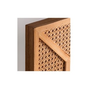 Espejo ZETEL 60x80 cm, Ratán / Marrón - Kodu Home Design 2