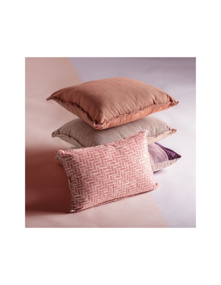 Cojín NELA 42x42 cm, Poliéster / Rosa - Kodu Home Design