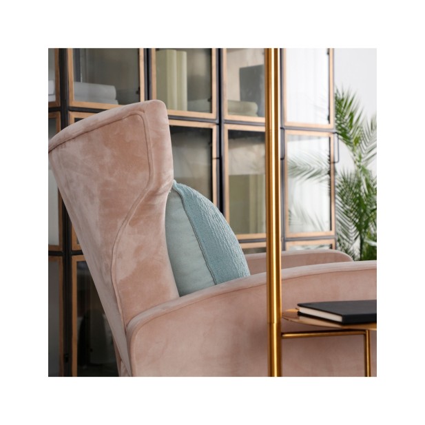 Cojín NELA 42x42 cm, Poliéster / Azul...