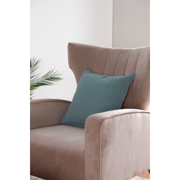 Cojín NELA 42x42 cm, Poliéster / Azul...