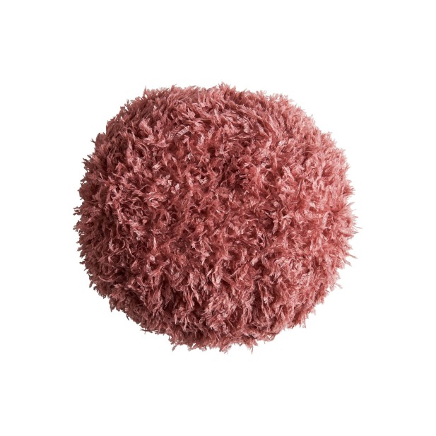 Cojín ASIRA Ø33 cm, Poliéster / Rosa...